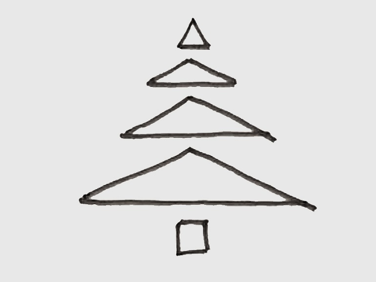 12 cách vẽ cây thông Noel cực đơn giản ai cũng có thể làm